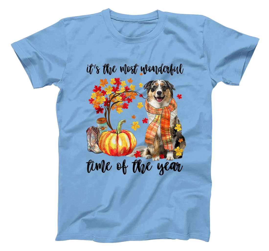 Womens It's The Most Wonderful Time Of The Year Australian Shepherd T-Shirt, Kid T-Shirt and Women T-Shirt