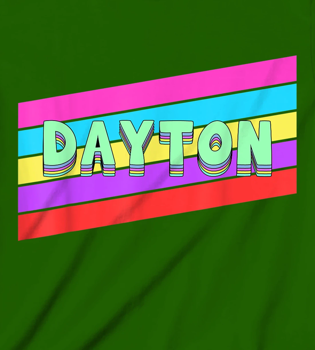 Womens Dayton Ohio Vintage Retro Throwback Gift T-Shirt, Kid T-Shirt and Women T-Shirt