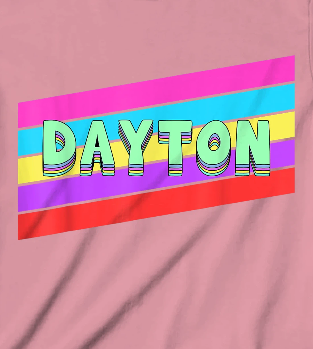 Womens Dayton Ohio Vintage Retro Throwback Gift T-Shirt, Kid T-Shirt and Women T-Shirt