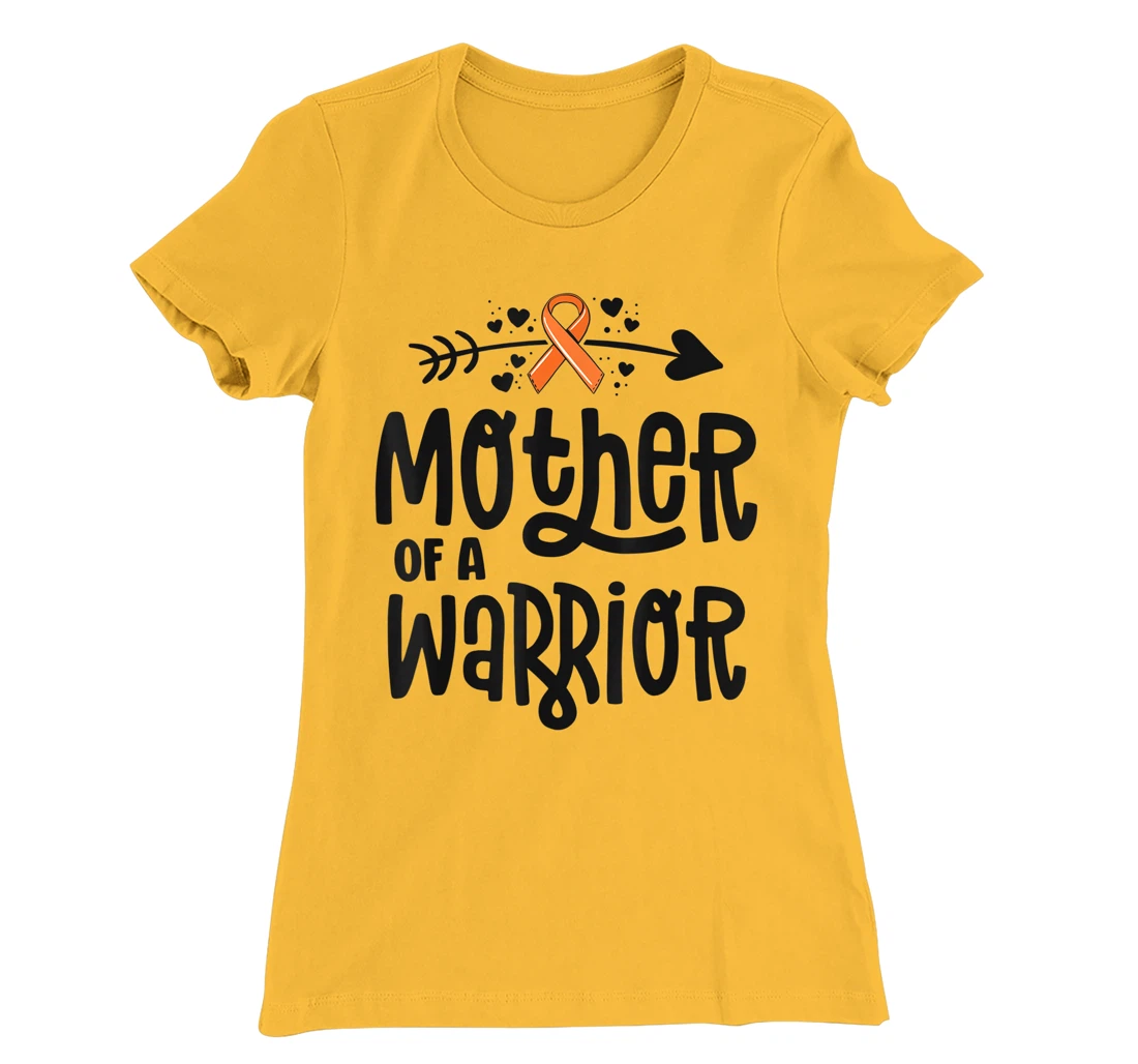 Womens Mother Of A Warrior Mom Family Leukemia Cancer Awareness T-Shirt, Kid T-Shirt and Women T-Shirt