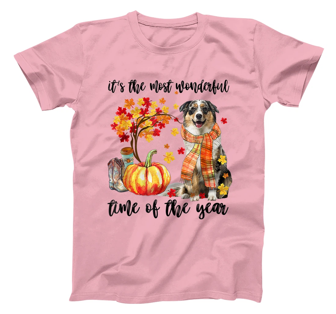 Womens It's The Most Wonderful Time Of The Year Australian Shepherd T-Shirt, Kid T-Shirt and Women T-Shirt