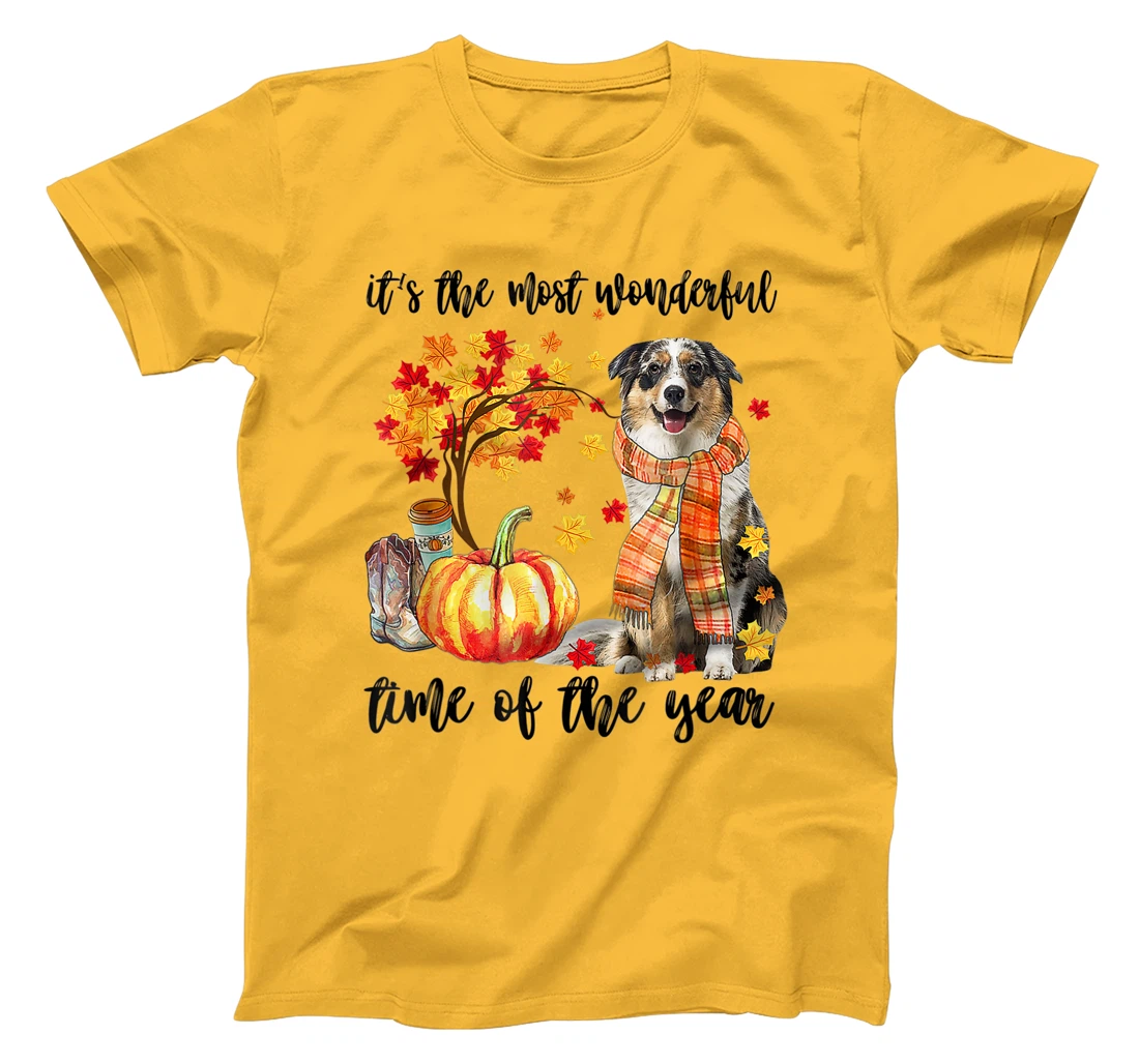 Womens It's The Most Wonderful Time Of The Year Australian Shepherd T-Shirt, Kid T-Shirt and Women T-Shirt