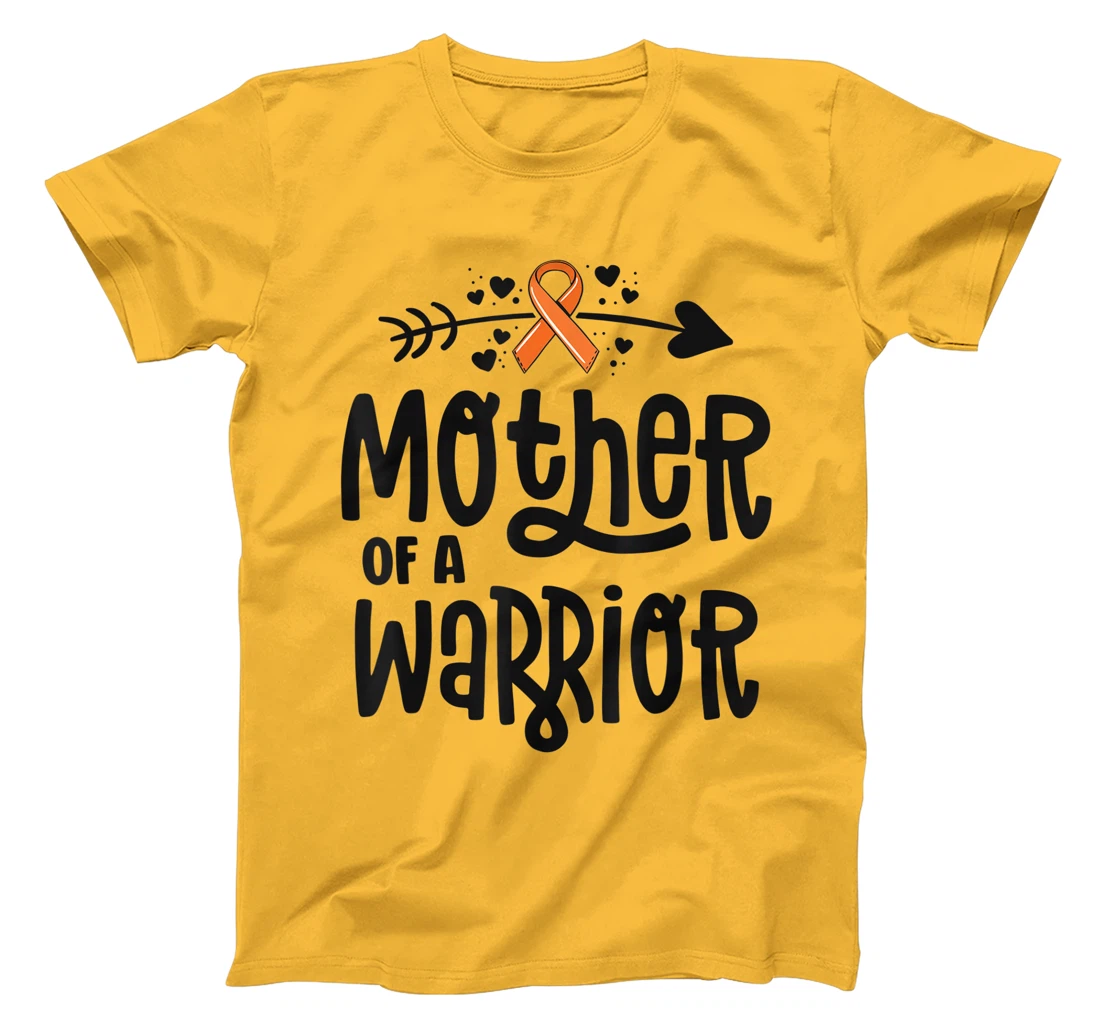 Womens Mother Of A Warrior Mom Family Leukemia Cancer Awareness T-Shirt, Kid T-Shirt and Women T-Shirt
