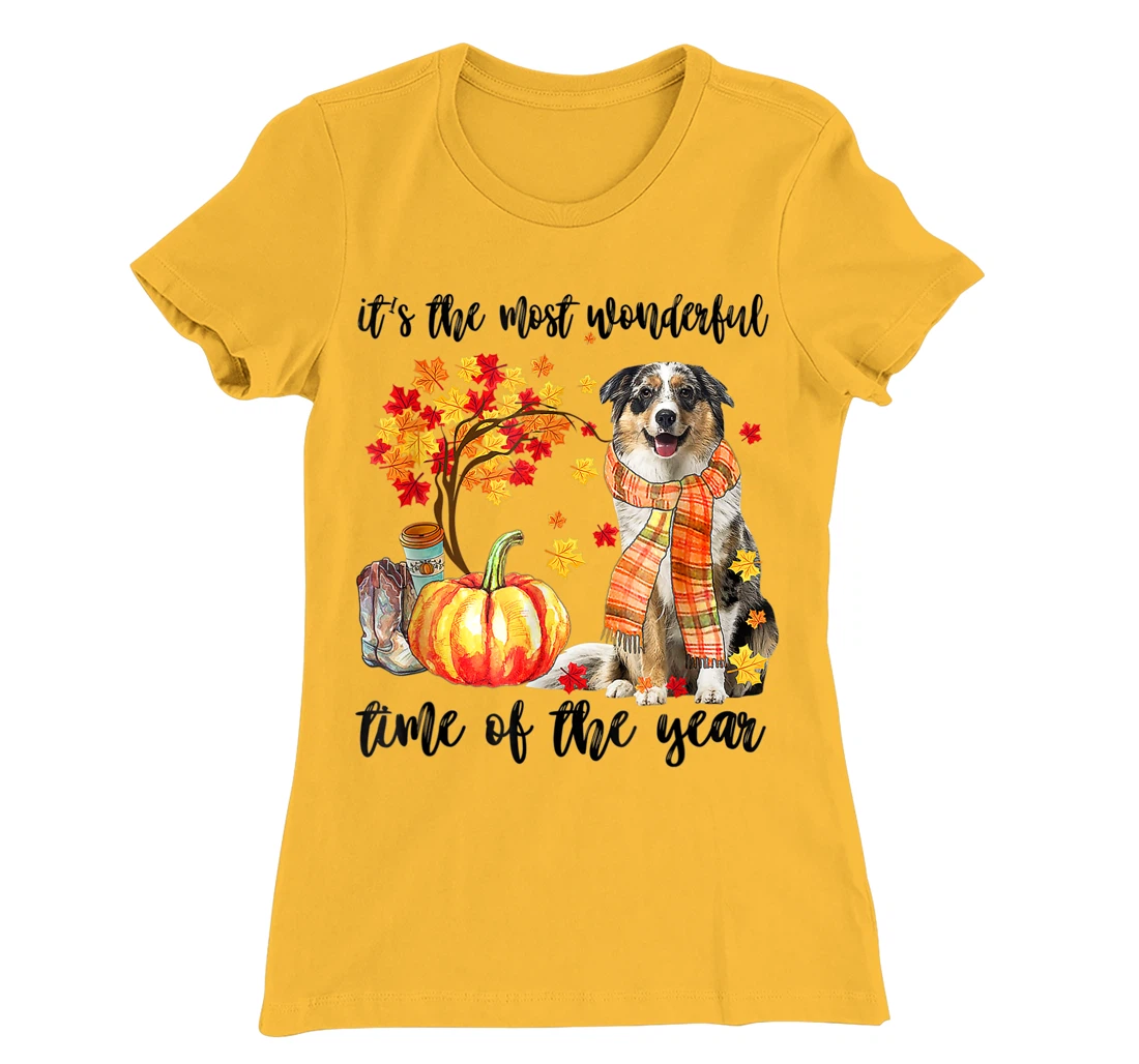 Womens It's The Most Wonderful Time Of The Year Australian Shepherd T-Shirt, Kid T-Shirt and Women T-Shirt
