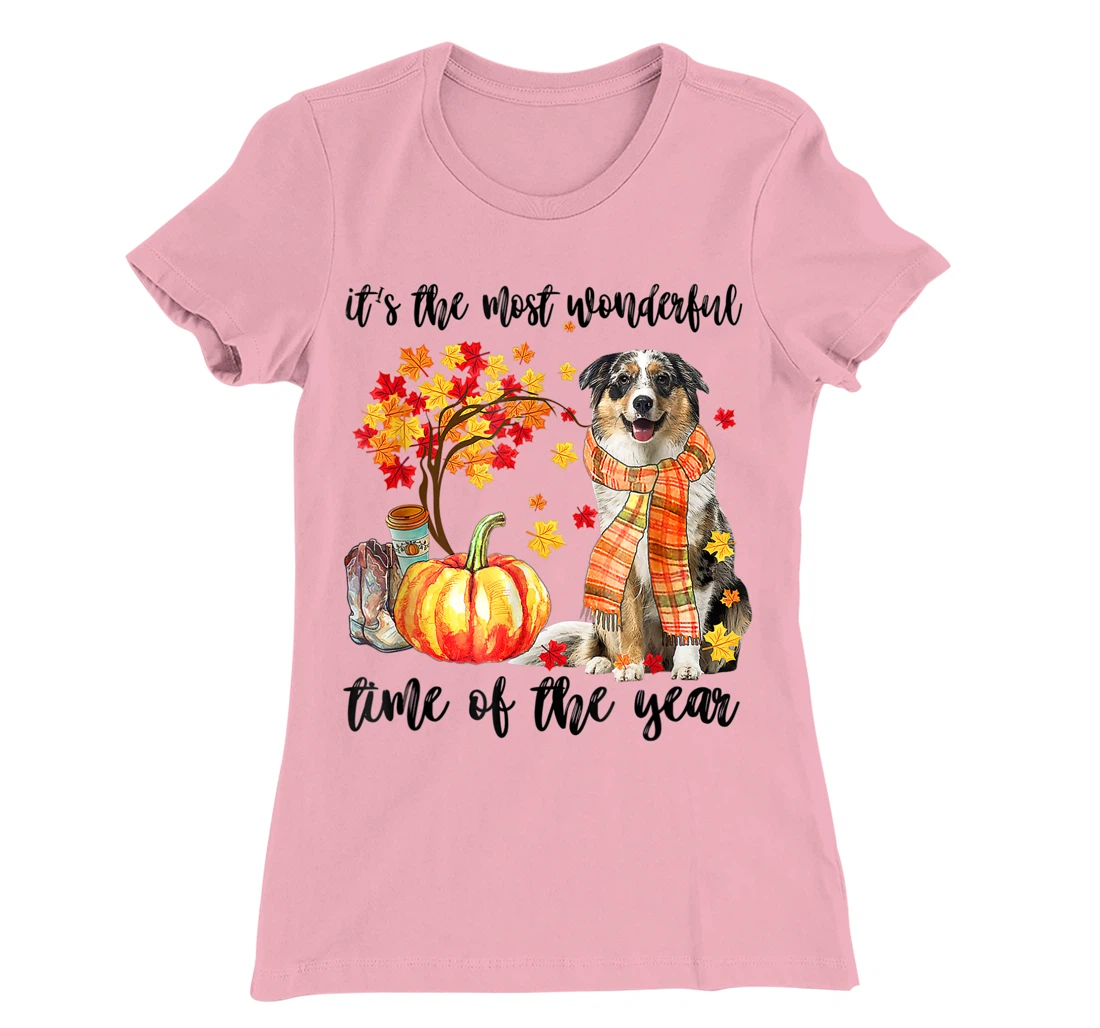 Womens It's The Most Wonderful Time Of The Year Australian Shepherd T-Shirt, Kid T-Shirt and Women T-Shirt