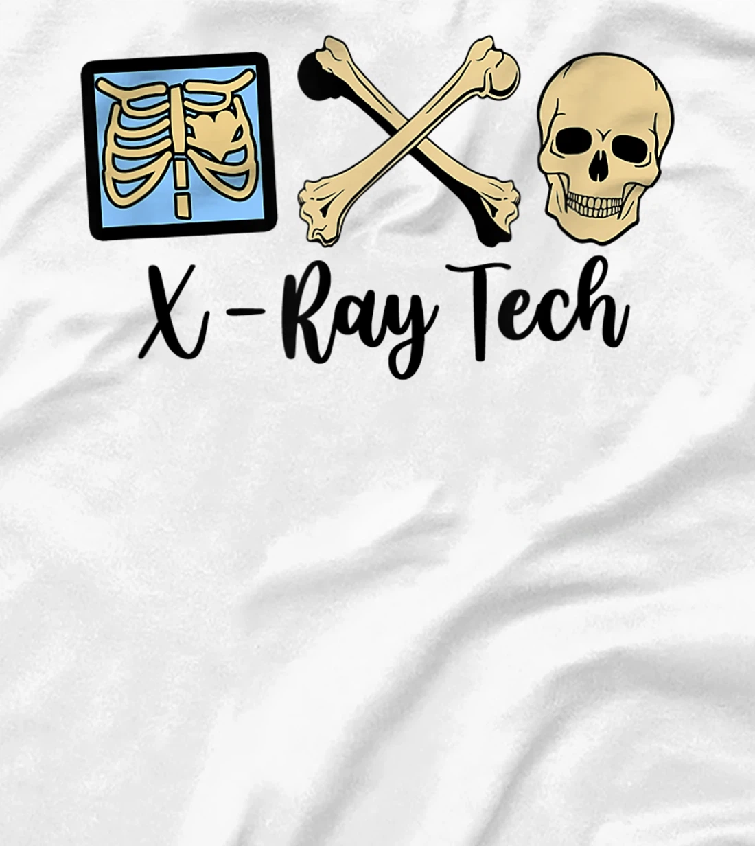 Womens X-Ray Tech Technician Proud Radiologic Technologist Skelton T-Shirt, Women T-Shirt