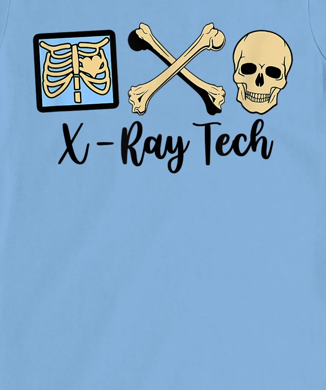 Womens X-Ray Tech Technician Proud Radiologic Technologist Skelton T-Shirt, Women T-Shirt