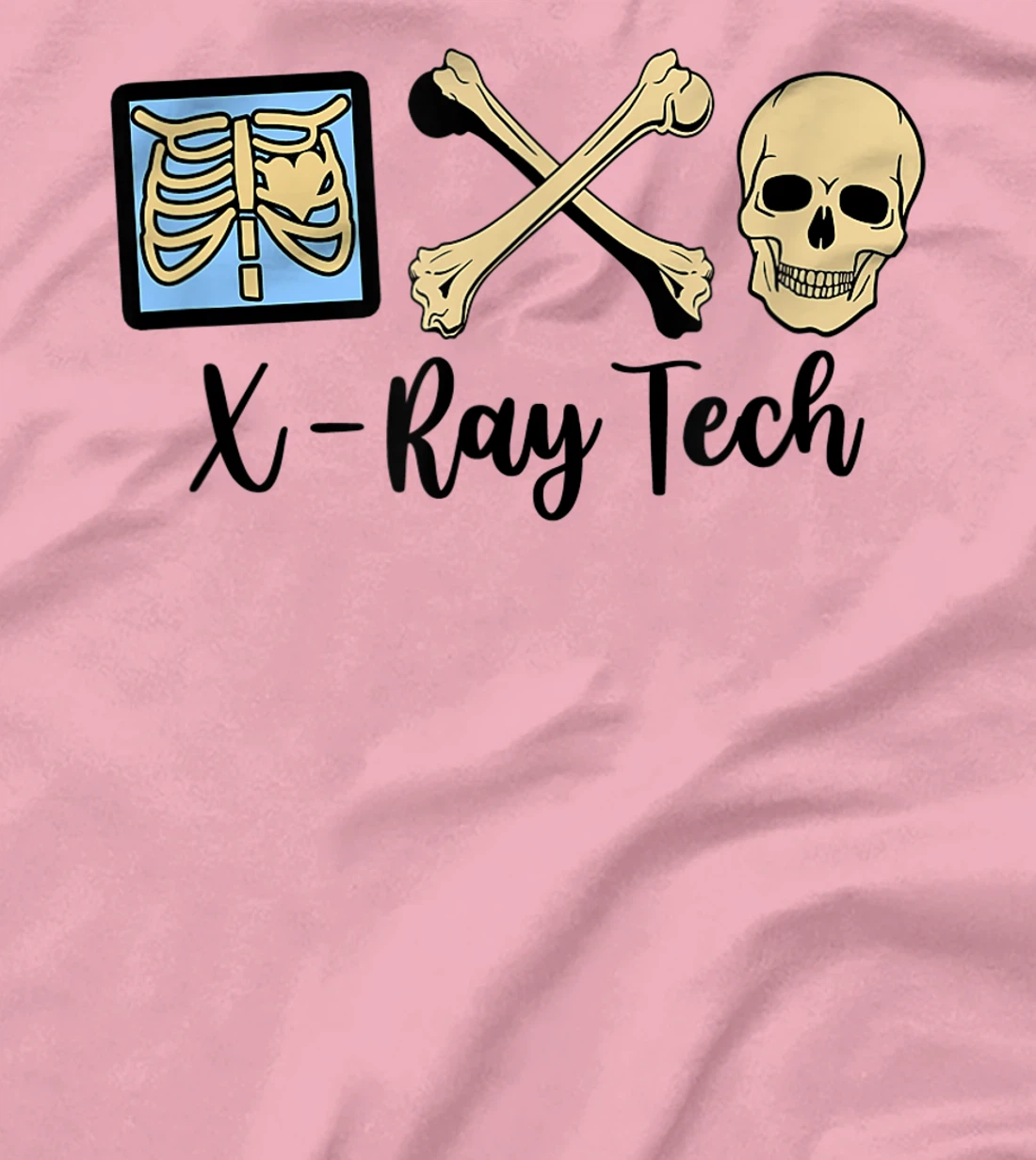 Womens X-Ray Tech Technician Proud Radiologic Technologist Skelton T-Shirt, Women T-Shirt