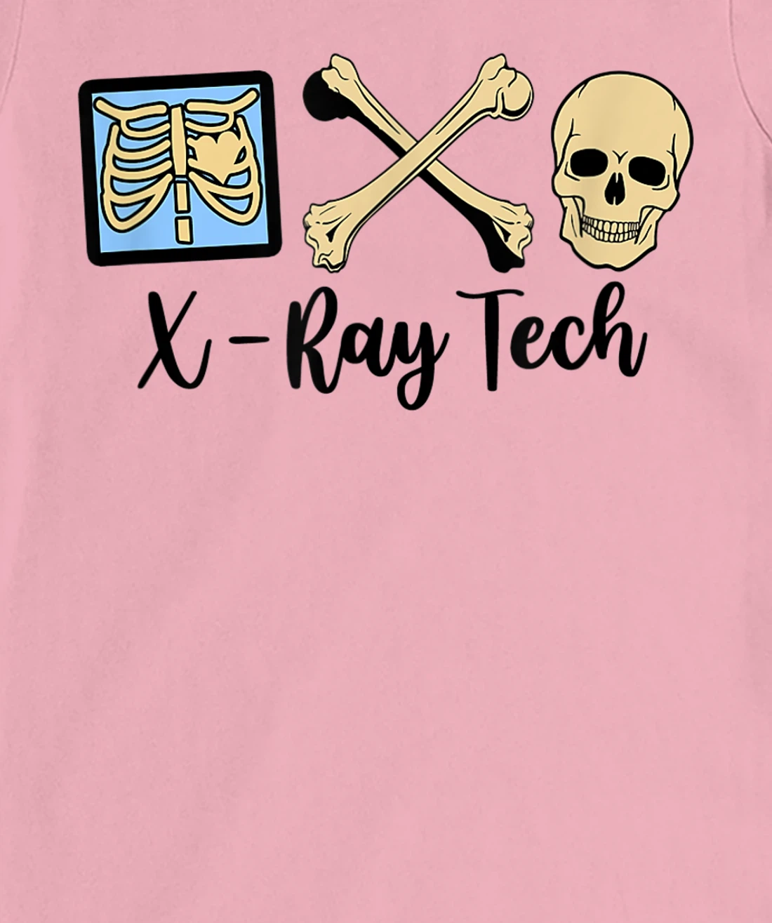 Womens X-Ray Tech Technician Proud Radiologic Technologist Skelton T-Shirt, Women T-Shirt