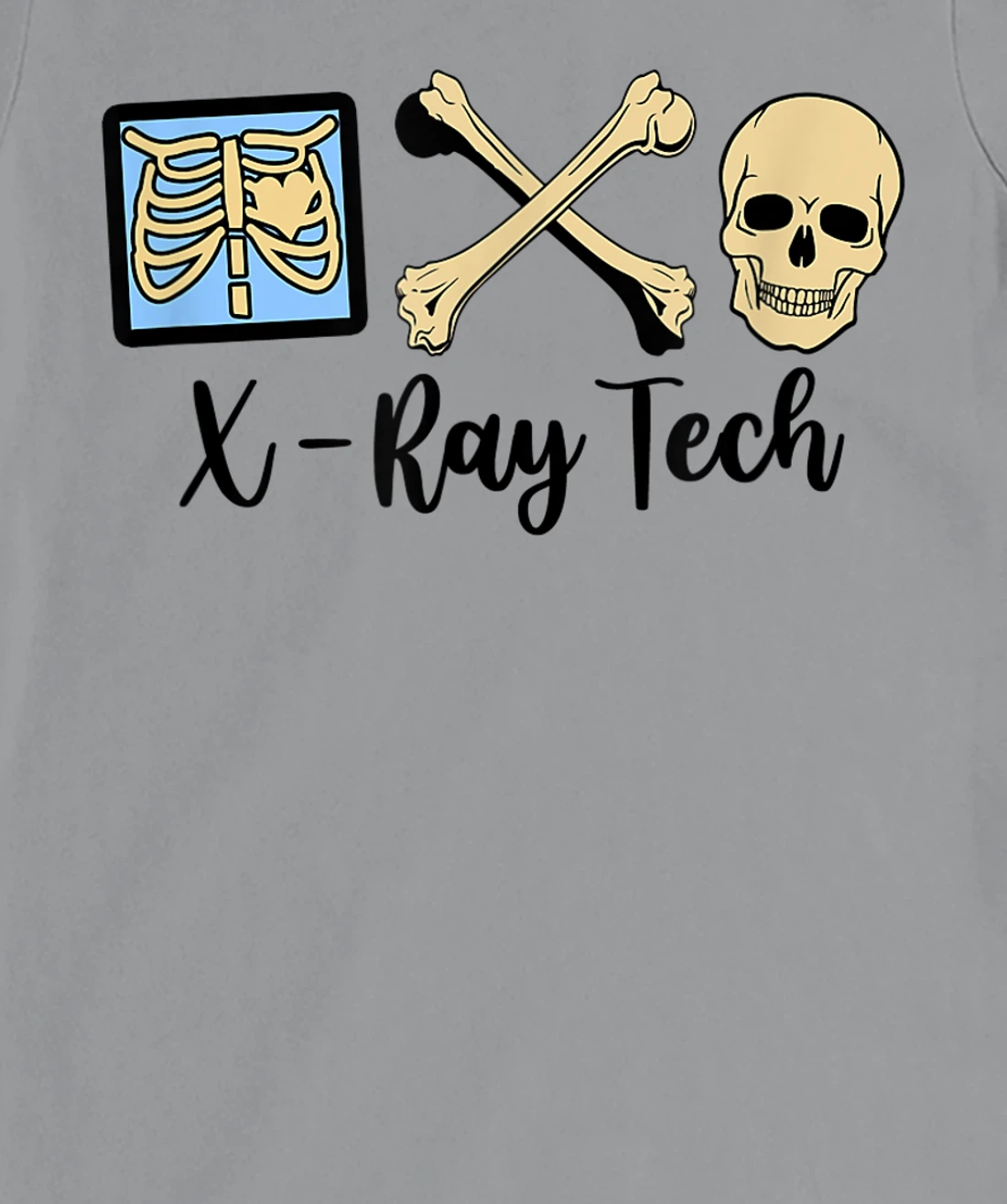 Womens X-Ray Tech Technician Proud Radiologic Technologist Skelton T-Shirt, Women T-Shirt