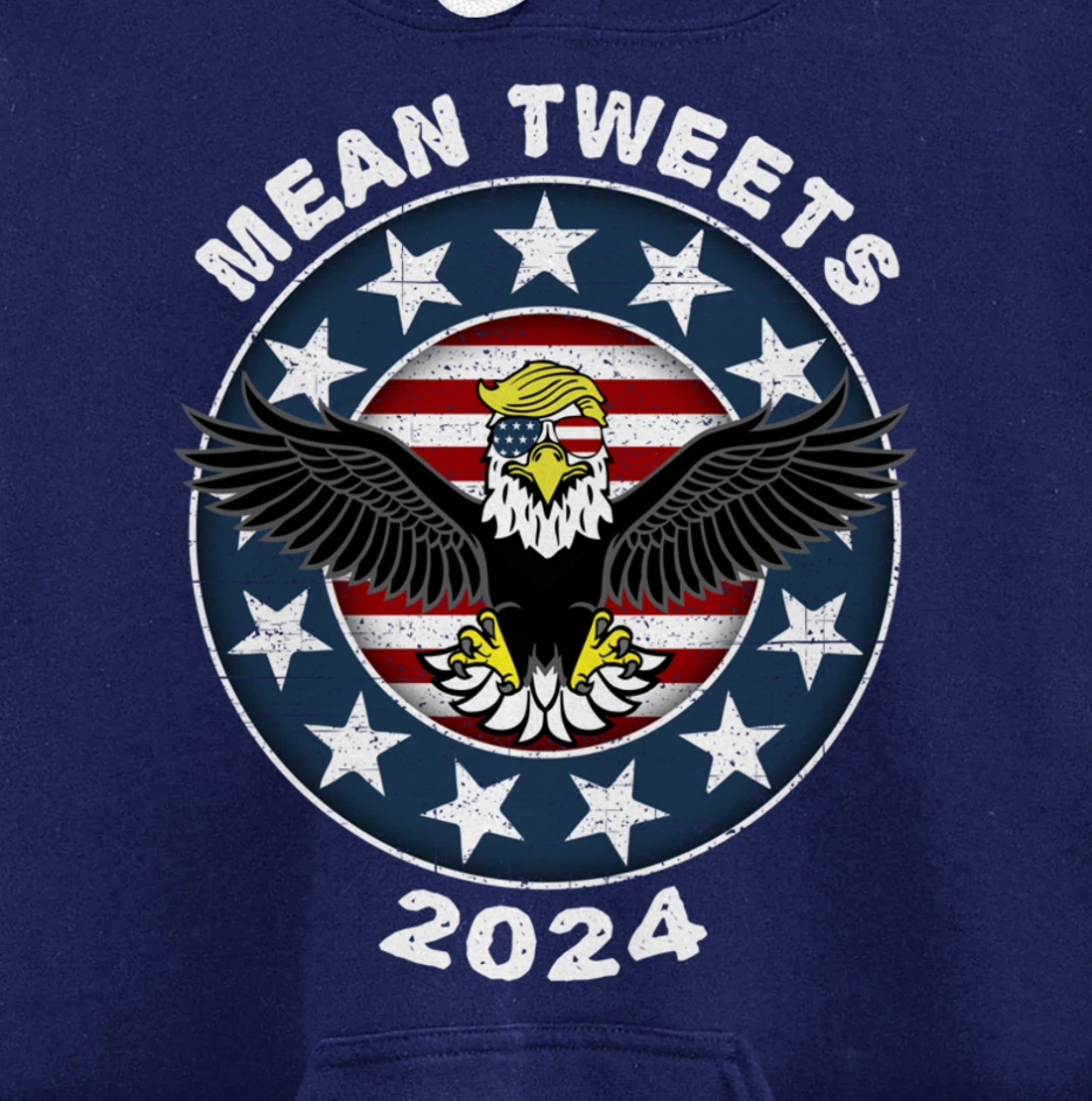 Mean Tweets 2024 Shirt Trump Hoodies Mens GOP Election Pullover Hoodie
