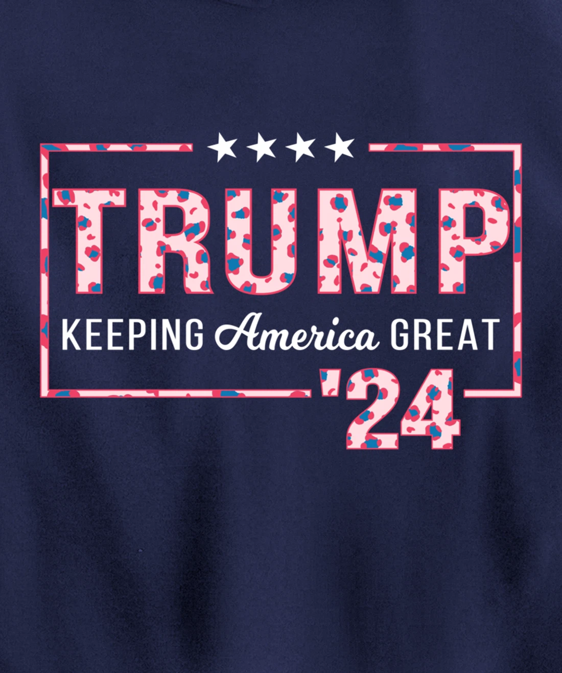 Donald Trump 2024 President Pro Trump Leopard Print Cute Pullover Hoodie