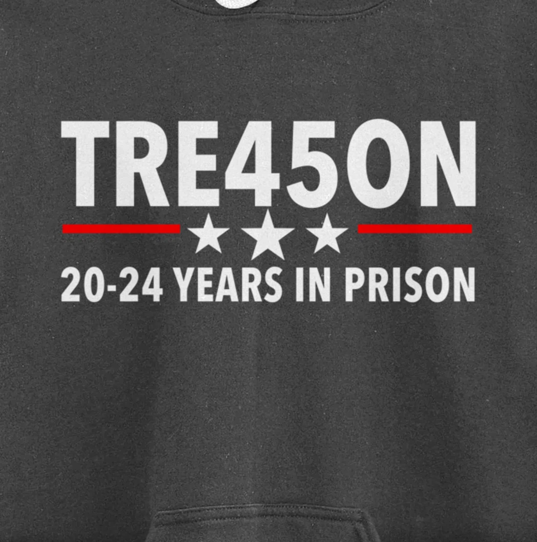 TRE45ON - Trump in Jail for Treason Pullover Hoodie