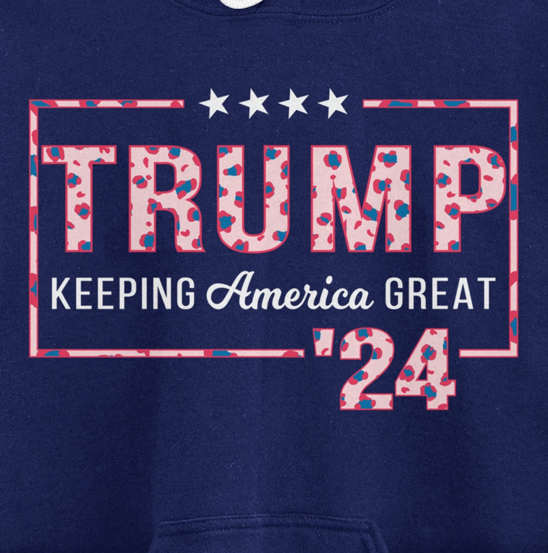 Donald Trump 2024 President Pro Trump Leopard Print Cute Pullover Hoodie