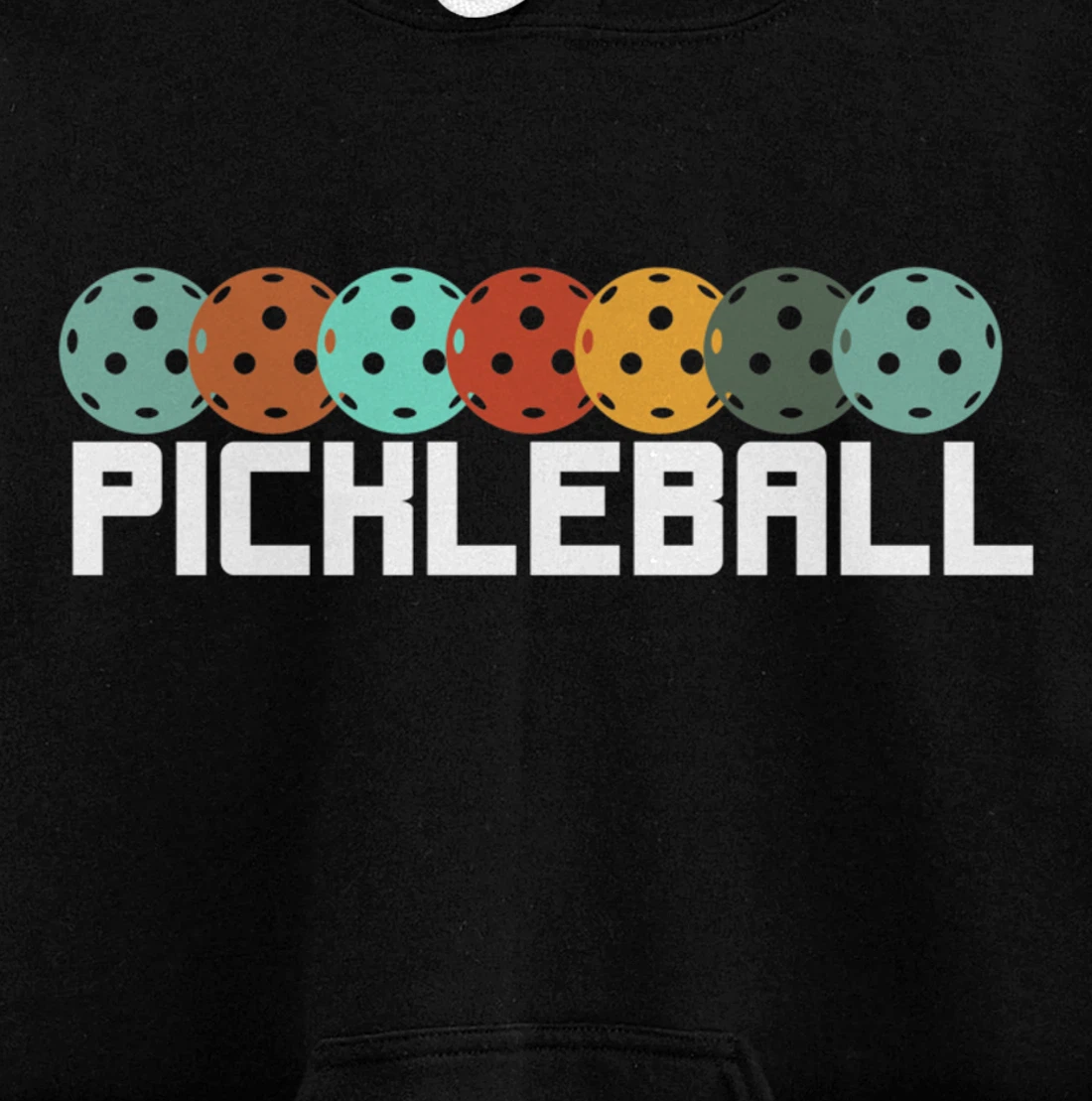 Vintage Retro Pickleball Player Paddleball Lover Dinking Pullover Hoodie