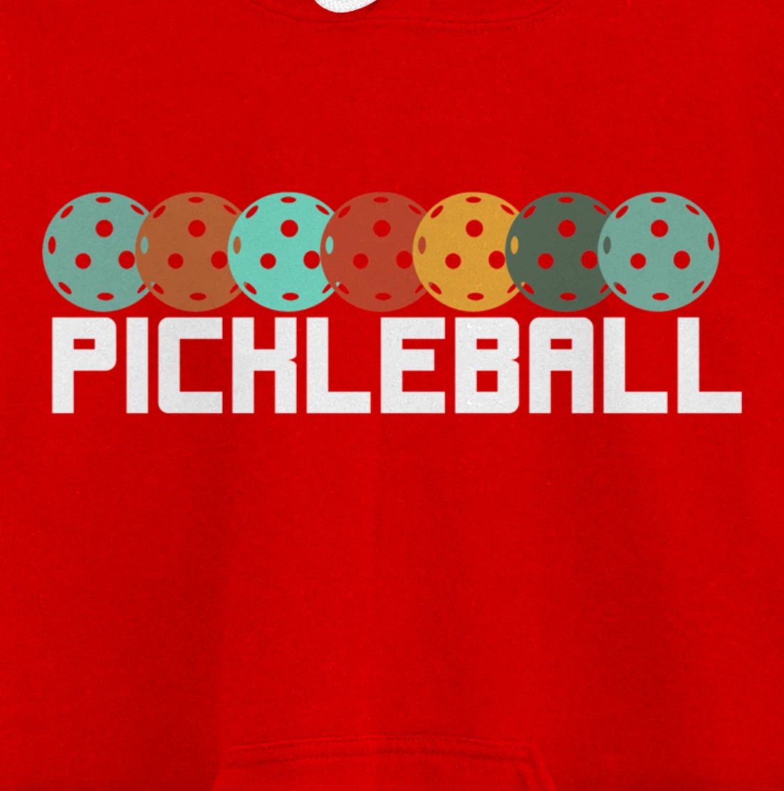 Vintage Retro Pickleball Player Paddleball Lover Dinking Pullover Hoodie