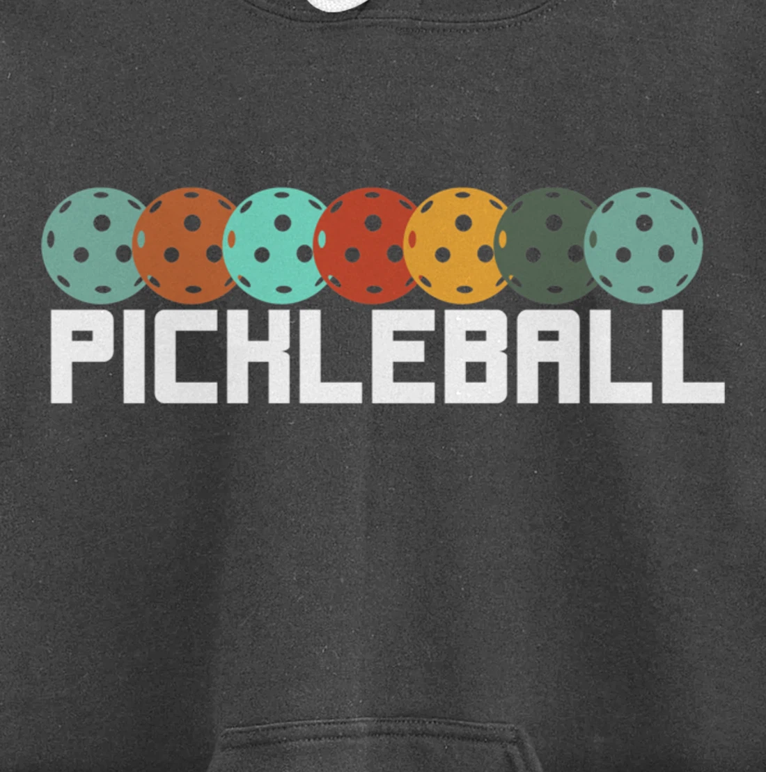 Vintage Retro Pickleball Player Paddleball Lover Dinking Pullover Hoodie