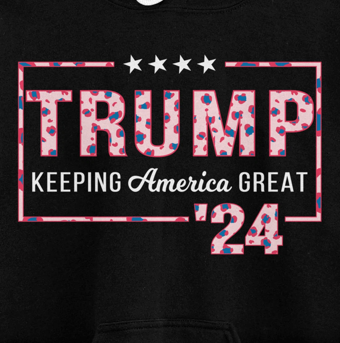 Donald Trump 2024 President Pro Trump Leopard Print Cute Pullover Hoodie