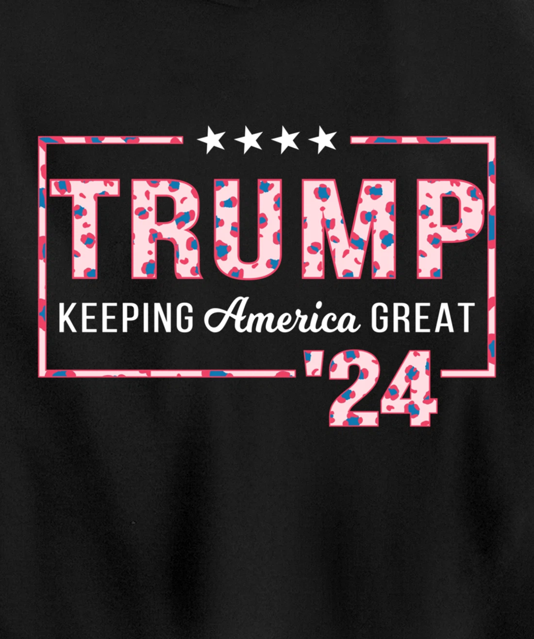 Donald Trump 2024 President Pro Trump Leopard Print Cute Pullover Hoodie