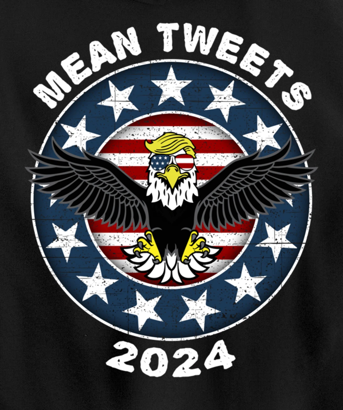 Mean Tweets 2024 Shirt Trump Hoodies Mens GOP Election Pullover Hoodie
