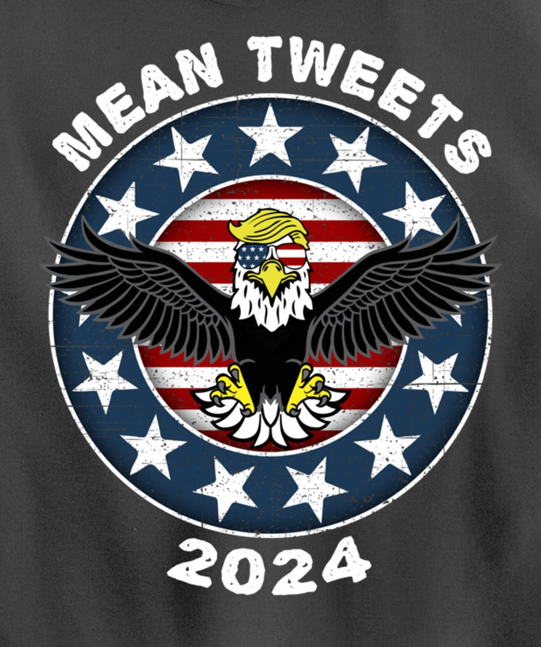 Mean Tweets 2024 Shirt Trump Hoodies Mens GOP Election Pullover Hoodie