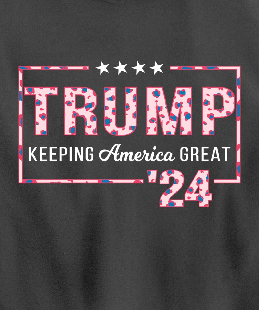 Donald Trump 2024 President Pro Trump Leopard Print Cute Pullover Hoodie