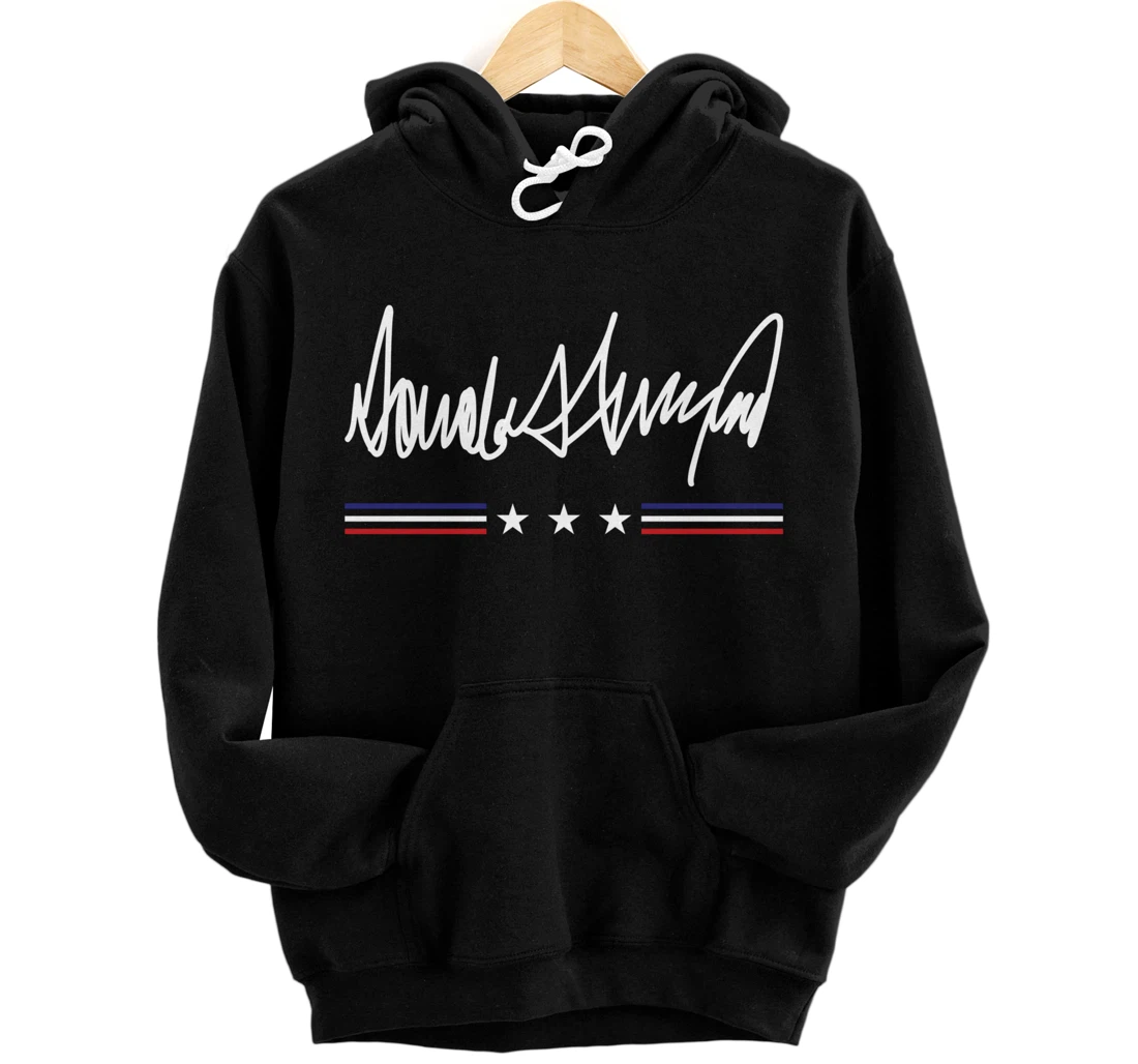 President Donald Trump Hoodie Trump Signature Design Pullover Hoodie