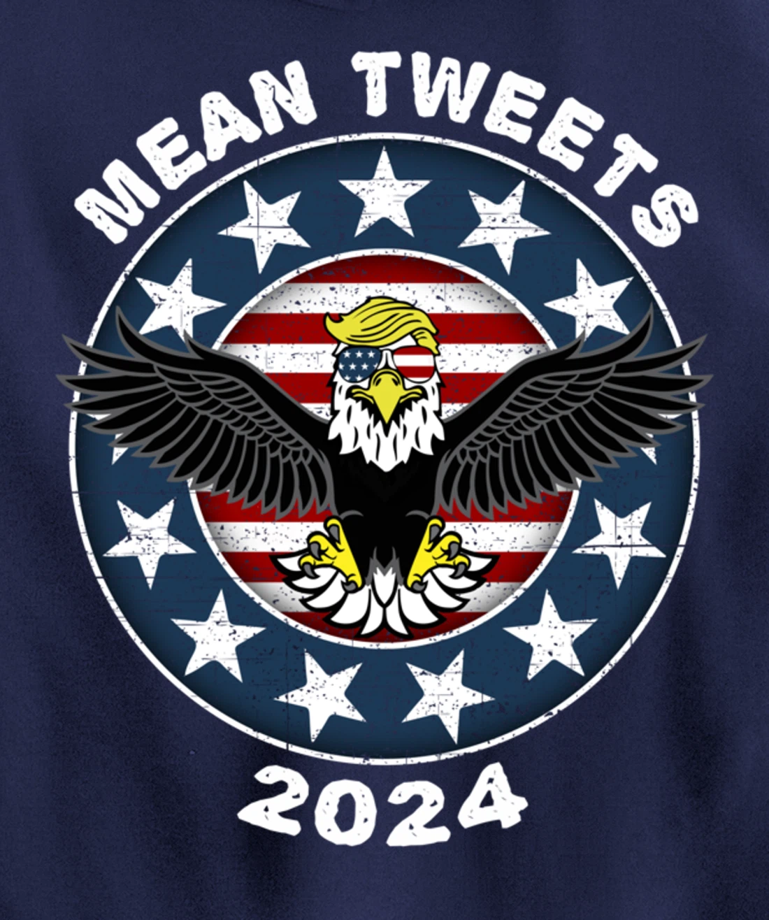 Mean Tweets 2024 Shirt Trump Hoodies Mens GOP Election Pullover Hoodie