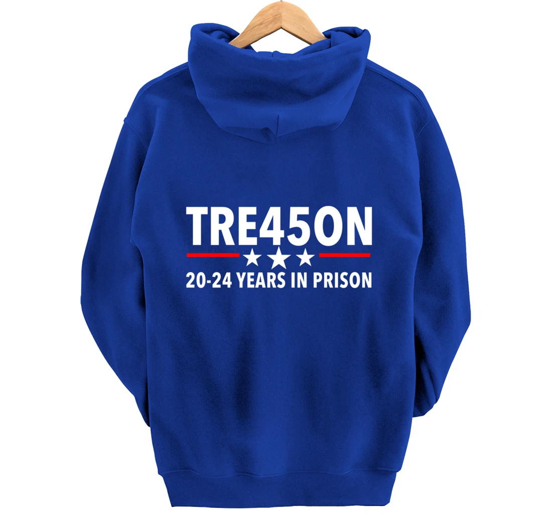 TRE45ON - Trump in Jail for Treason Pullover Hoodie