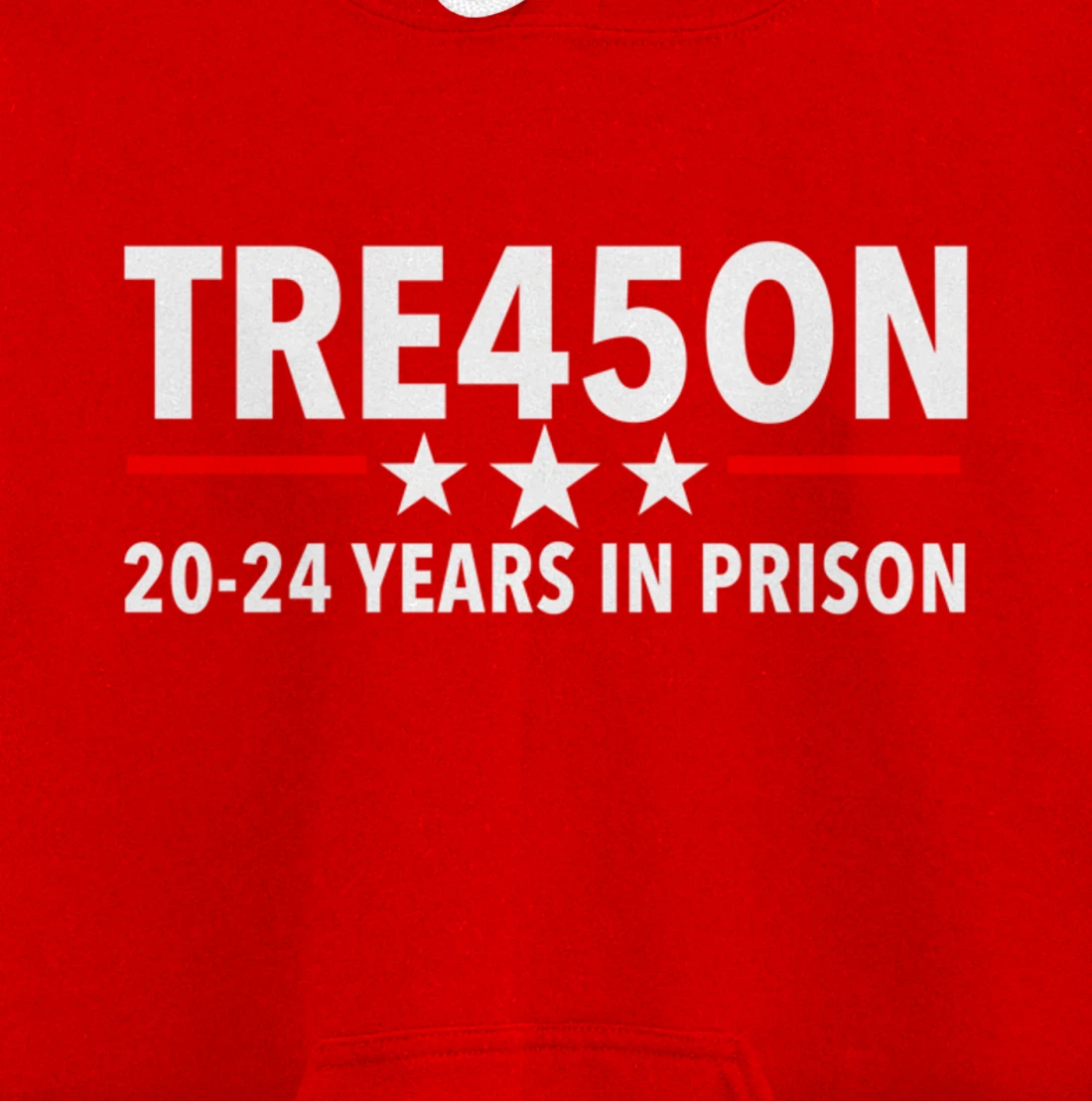 TRE45ON - Trump in Jail for Treason Pullover Hoodie