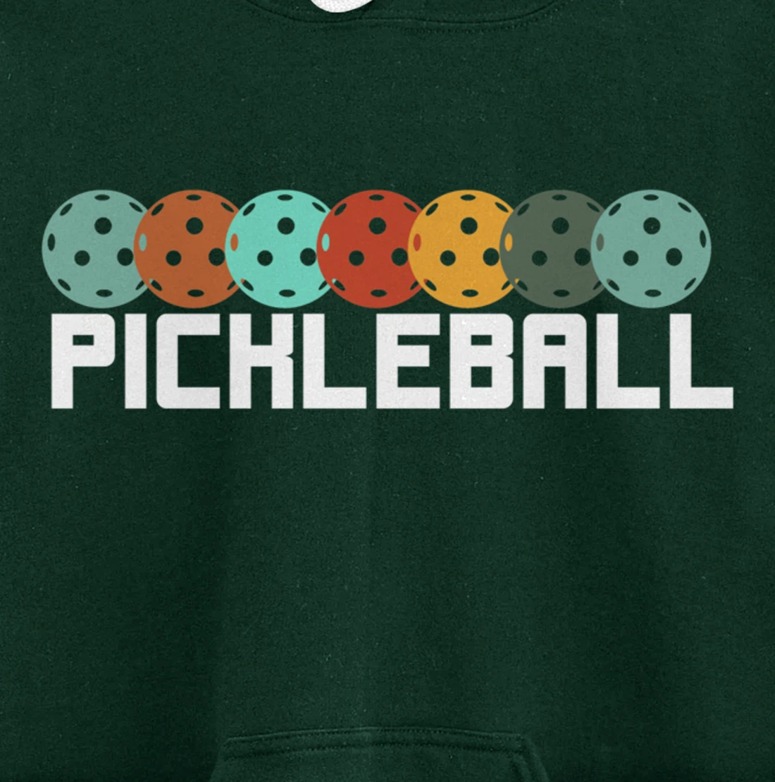 Vintage Retro Pickleball Player Paddleball Lover Dinking Pullover Hoodie