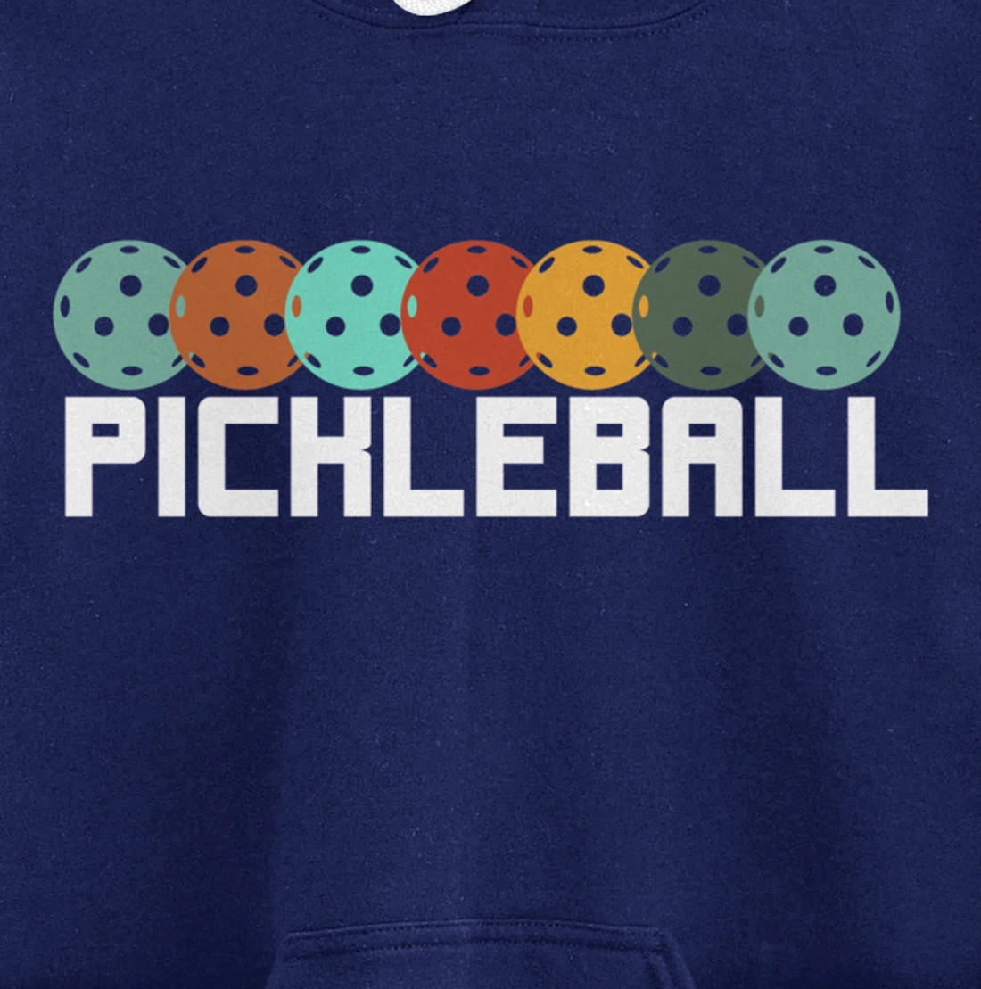 Vintage Retro Pickleball Player Paddleball Lover Dinking Pullover Hoodie