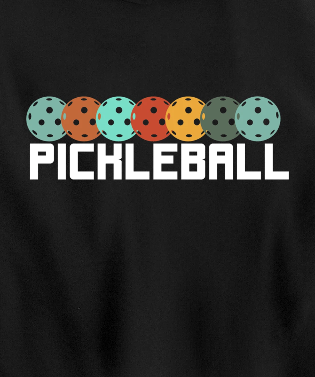 Vintage Retro Pickleball Player Paddleball Lover Dinking Pullover Hoodie