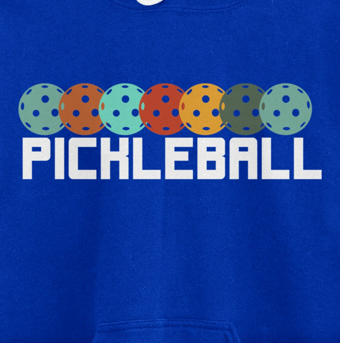 Vintage Retro Pickleball Player Paddleball Lover Dinking Pullover Hoodie