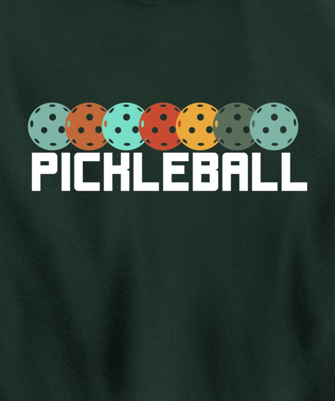 Vintage Retro Pickleball Player Paddleball Lover Dinking Pullover Hoodie