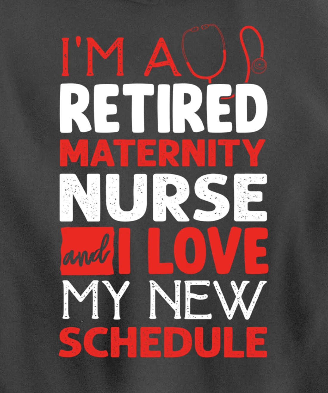 Funny Nursing Fan Graphic Women Men Retired Maternity Nurse Pullover Hoodie