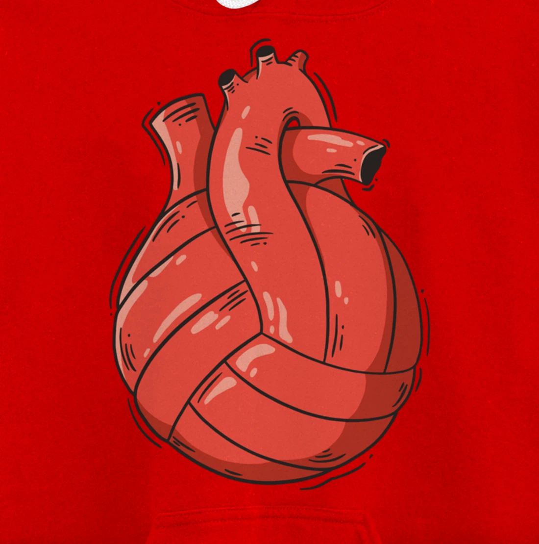 Volleyball Heart Volleyball Beach Volleyball Pullover Hoodie