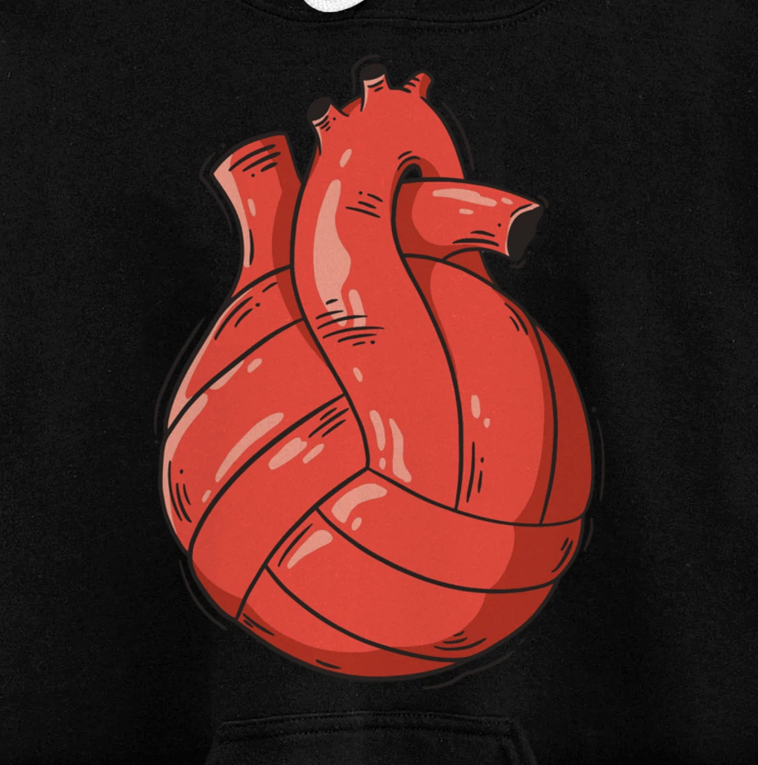 Volleyball Heart Volleyball Beach Volleyball Pullover Hoodie