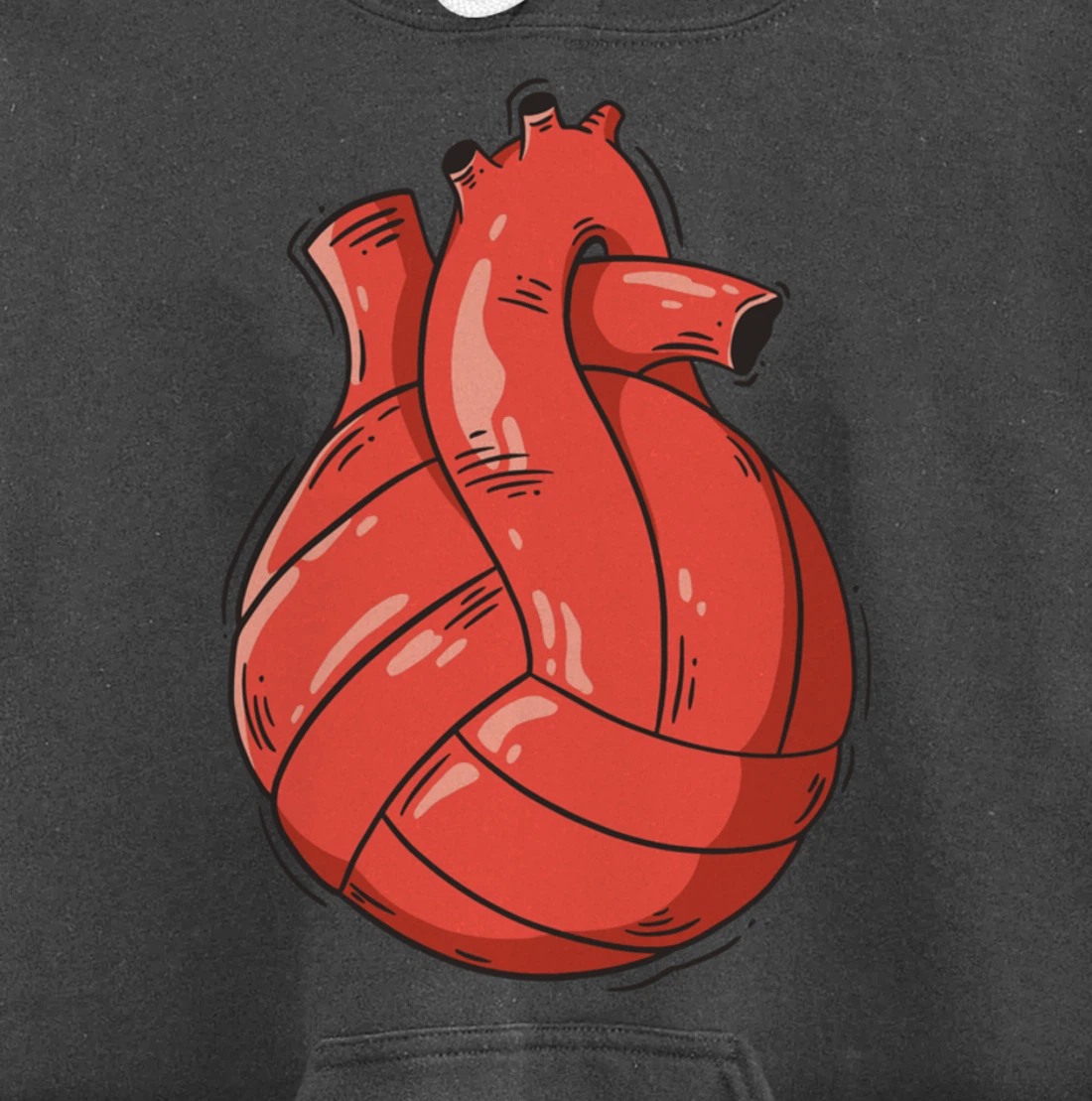 Volleyball Heart Volleyball Beach Volleyball Pullover Hoodie