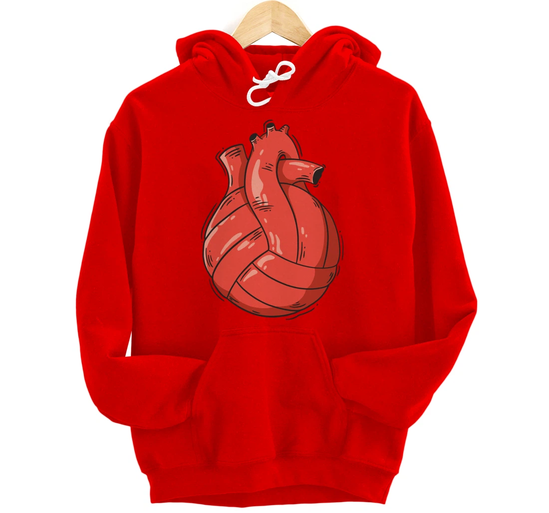 Volleyball Heart Volleyball Beach Volleyball Pullover Hoodie