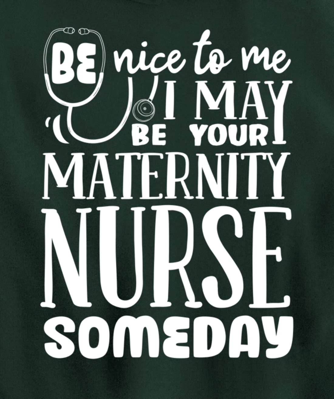 Funny Nursing Lover Graphic Women and Men Maternity Nurse Pullover Hoodie