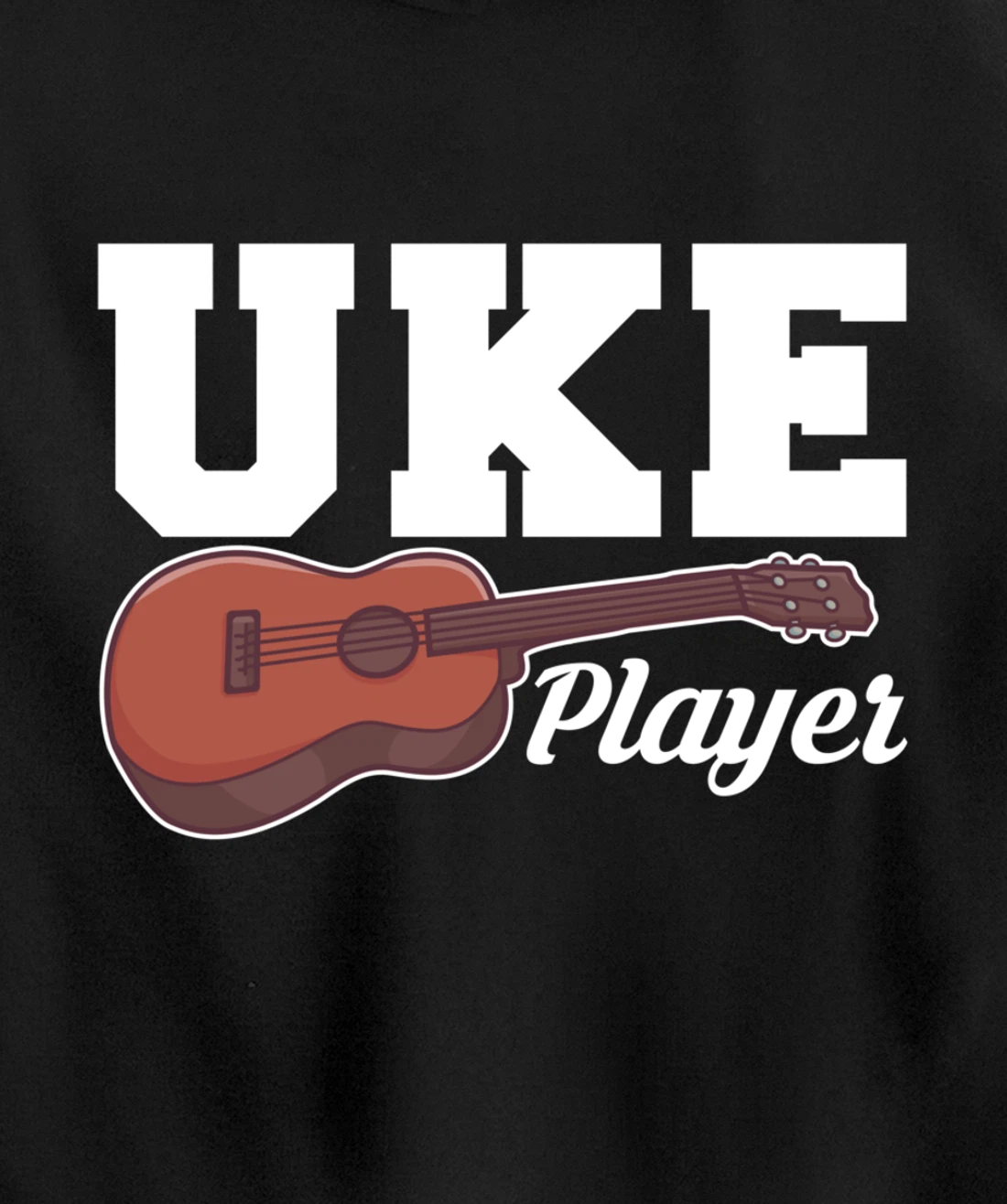 Uke Player Ukulele Pullover Hoodie