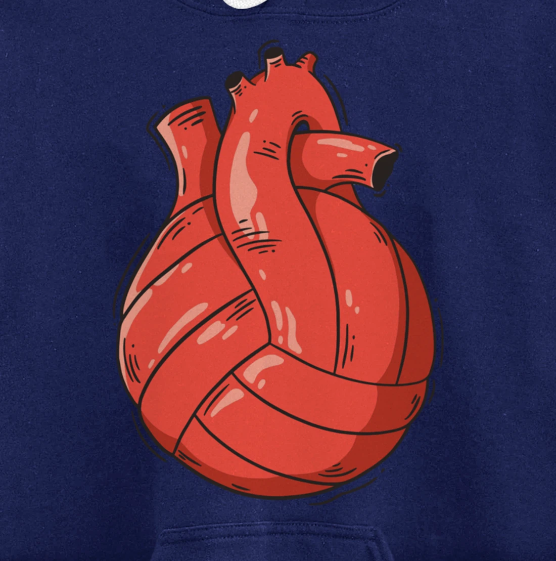 Volleyball Heart Volleyball Beach Volleyball Pullover Hoodie