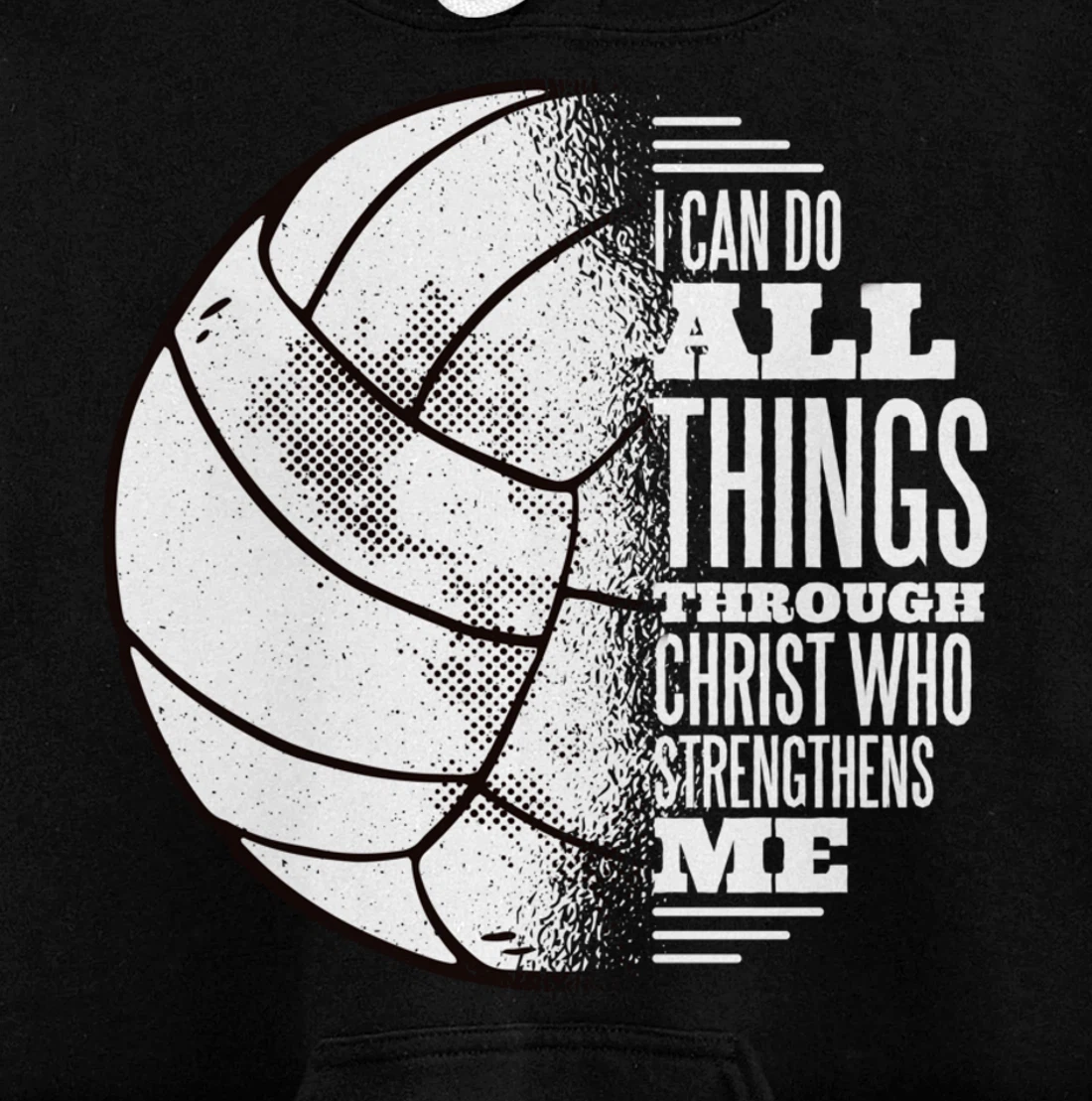 Volleyball and Jesus Christ- Volleyball Pullover Hoodie