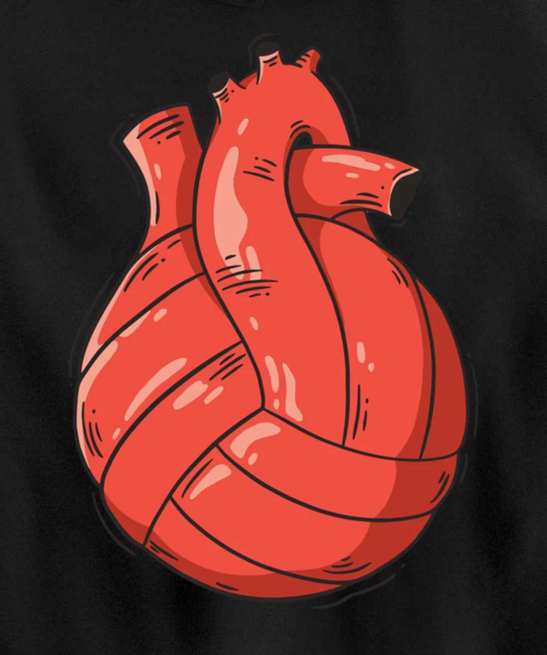 Volleyball Heart Volleyball Beach Volleyball Pullover Hoodie