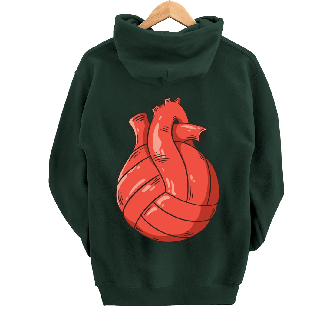 Volleyball Heart Volleyball Beach Volleyball Pullover Hoodie