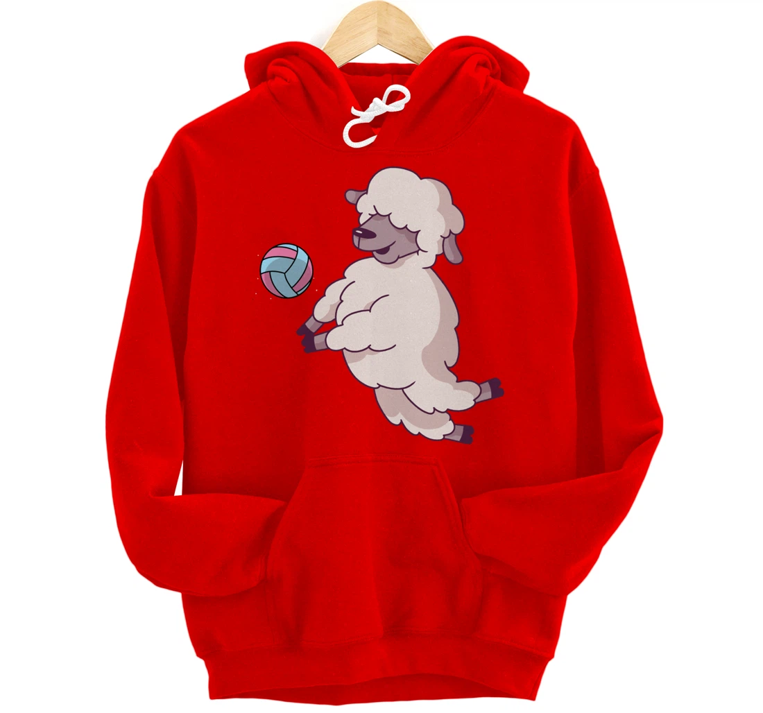 Cute Volleyball Sheep - Volleyball Beach Volleyball Pullover Hoodie