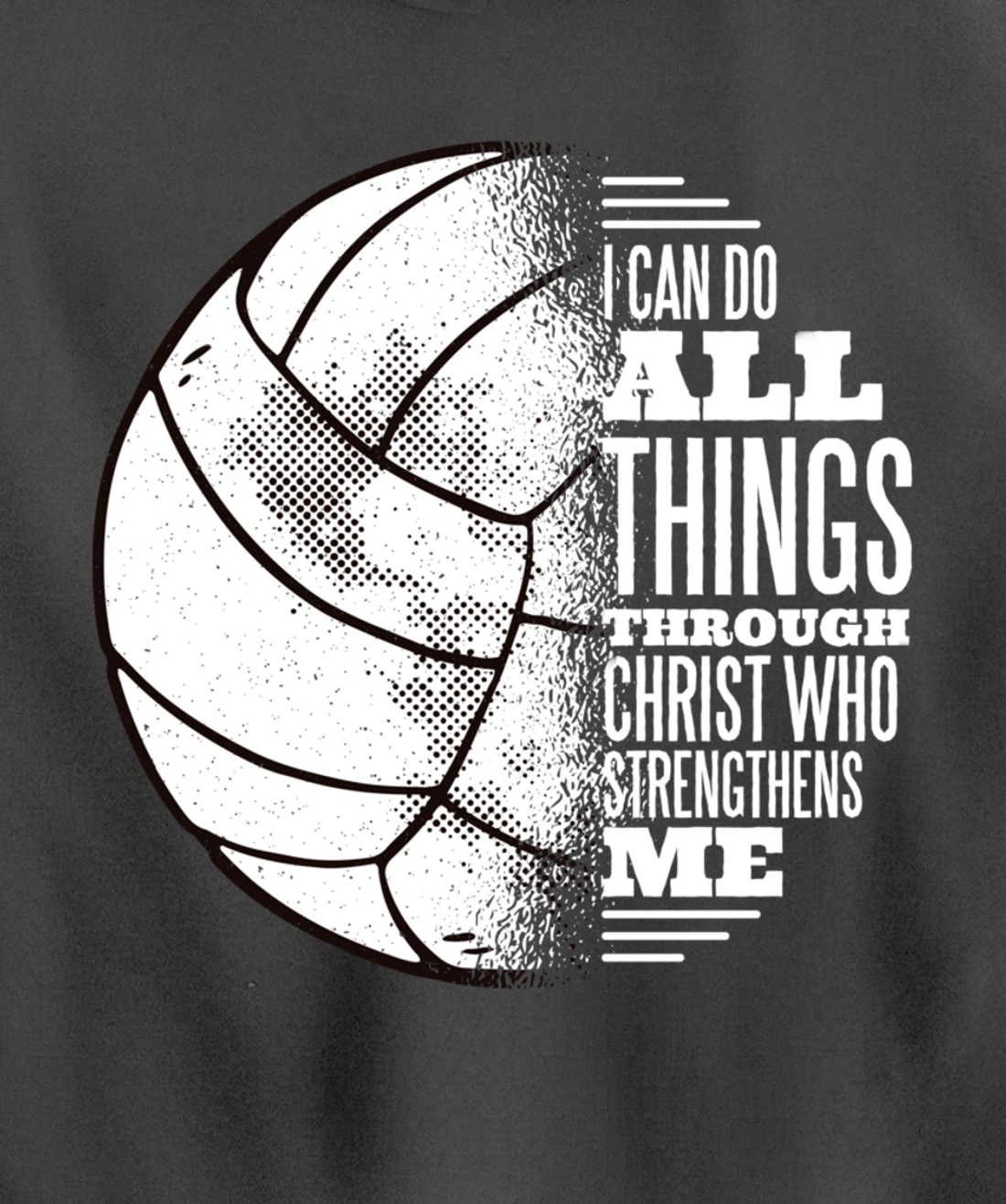Volleyball and Jesus Christ- Volleyball Pullover Hoodie