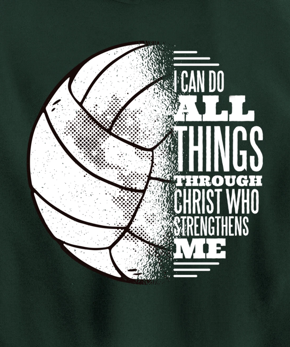 Volleyball and Jesus Christ- Volleyball Pullover Hoodie