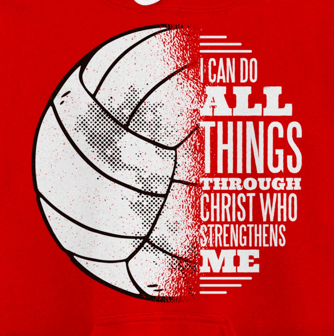 Volleyball and Jesus Christ- Volleyball Pullover Hoodie